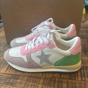 Vintage Havana Pink & Green Rock Sneakers